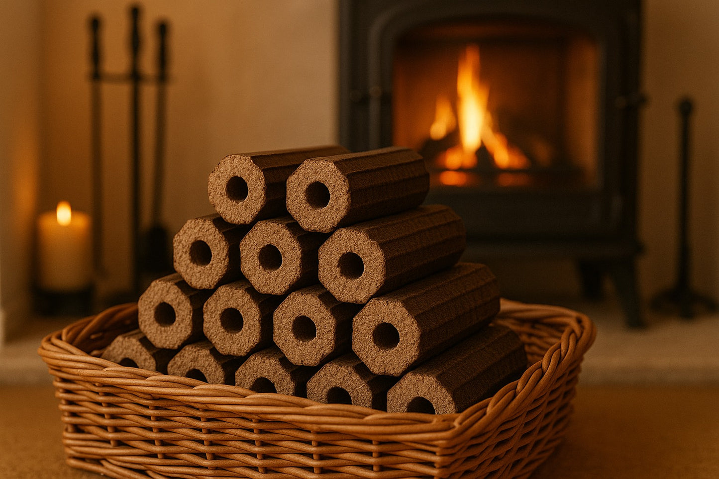 Twin Pack of 12 High Energy Compressed Hot Burning Briquettes - 24 Logs (2x10kg Packs)