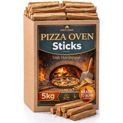 5kg Premium Oak Wood Pizza Sticks for Small Pizza Ovens