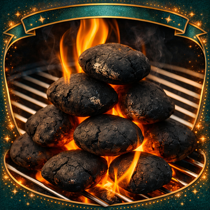 10kg Bag of Premium BBQ Hotter Longer Burning Charcoal Briquettes