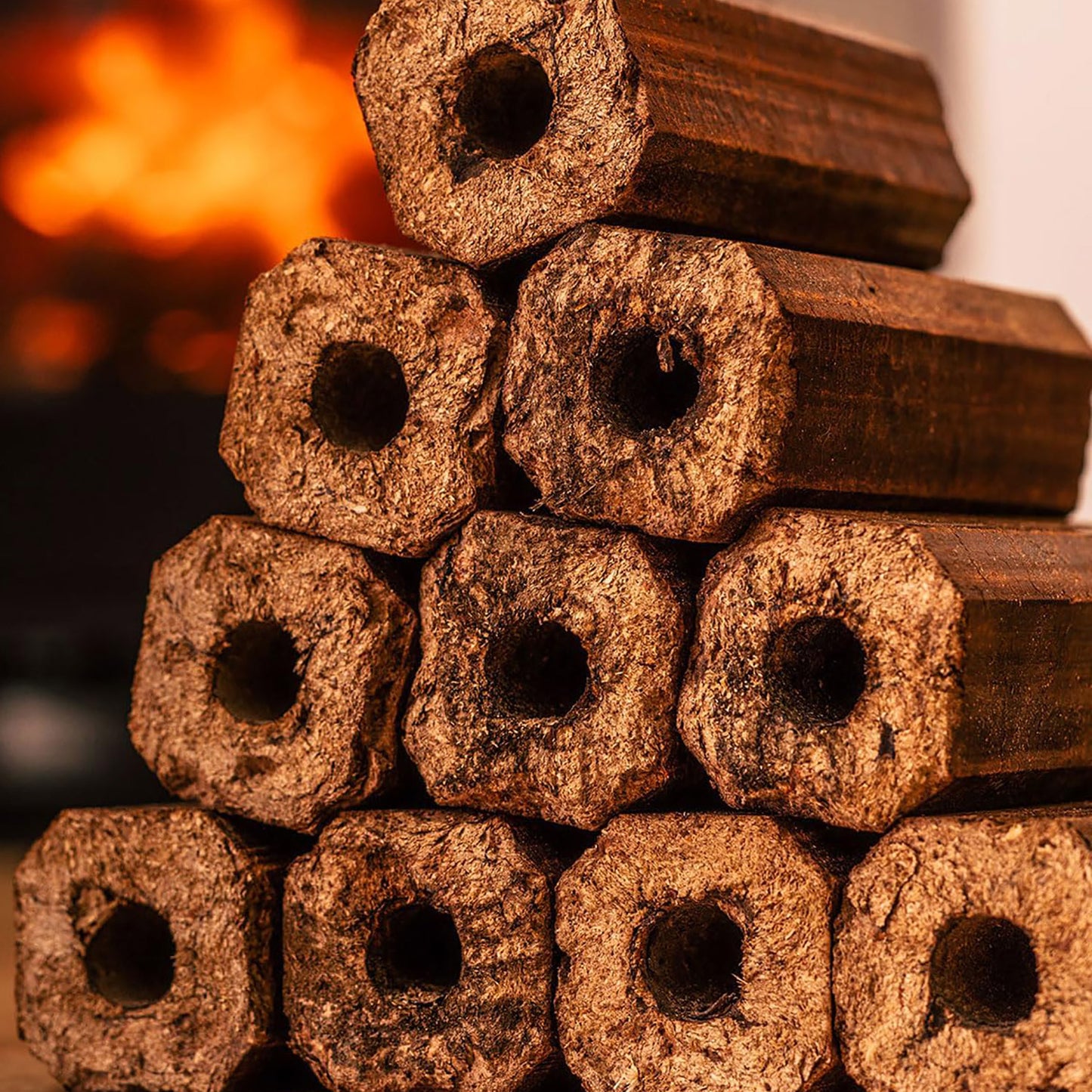 Twin Pack of 12 High Energy Compressed Hot Burning Briquettes - 24 Logs (2x10kg Packs)