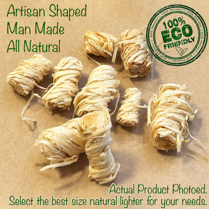 300 pcs Natural Wood Wool Wax Fire Lighters