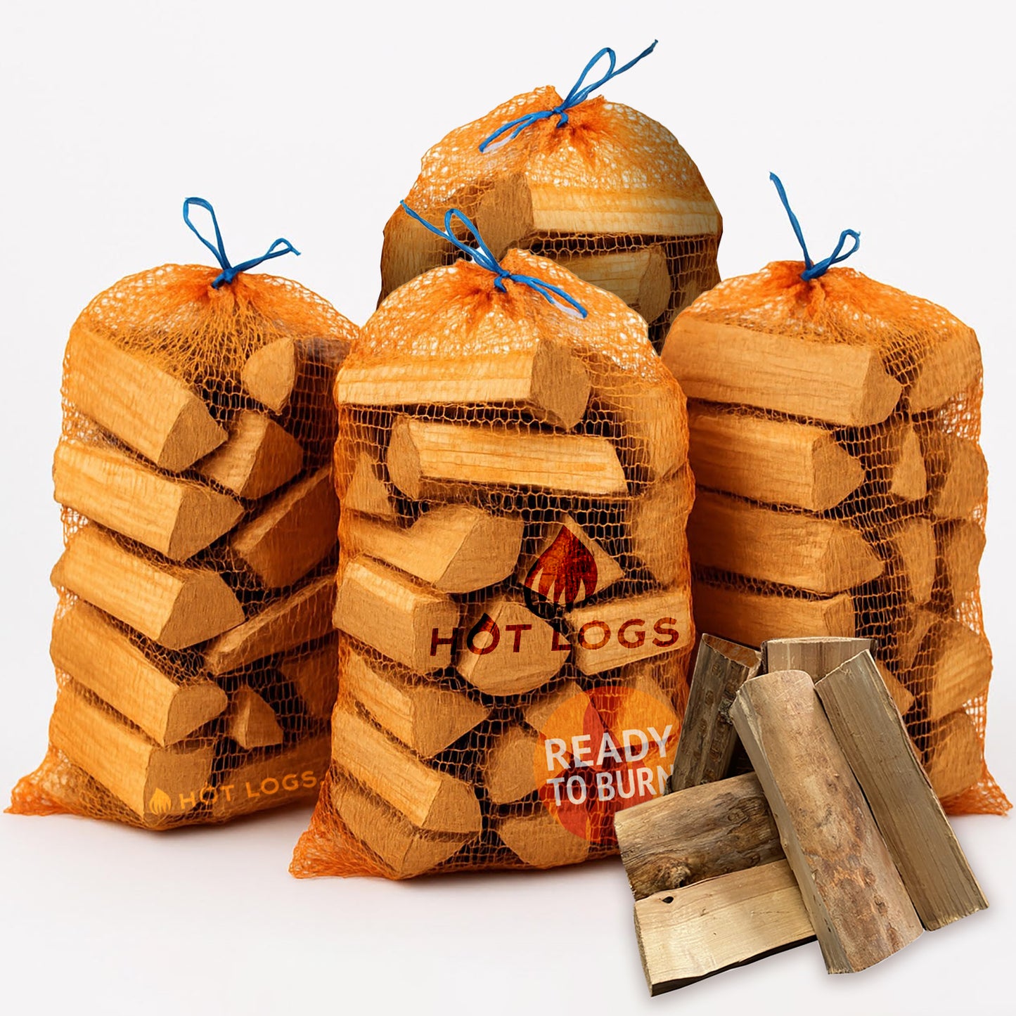 100L Hardwood Kiln Dried Logs (4 Sacks - 30KG)