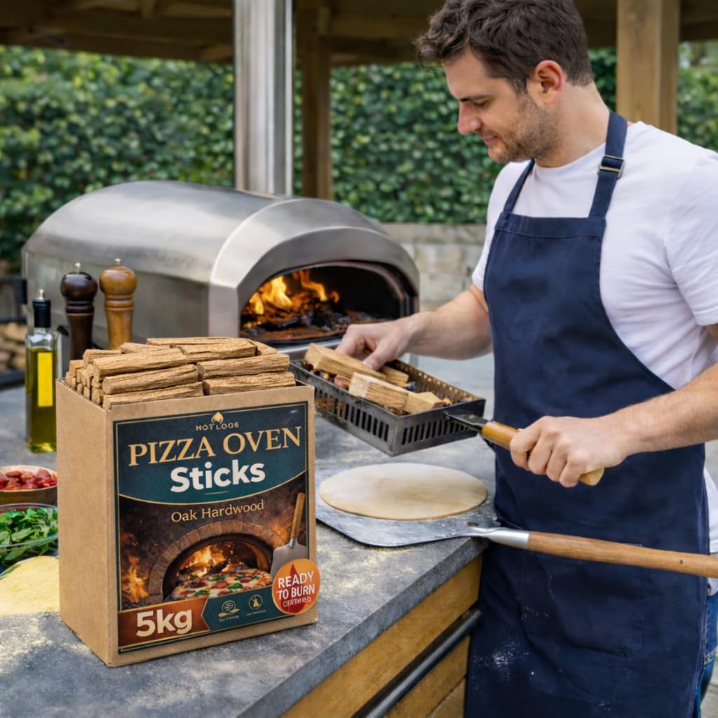 5kg Premium Oak Wood Pizza Sticks for Small Pizza Ovens