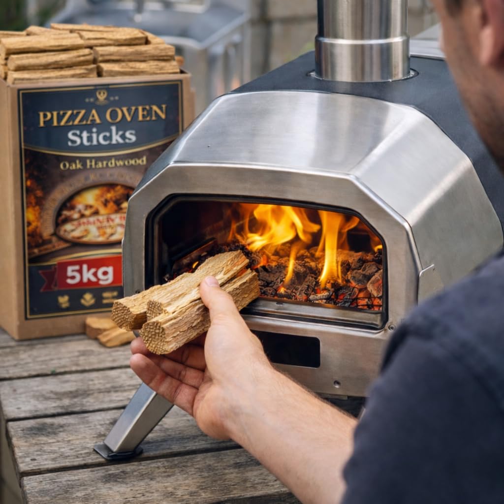 5kg Premium Oak Wood Pizza Sticks for Small Pizza Ovens